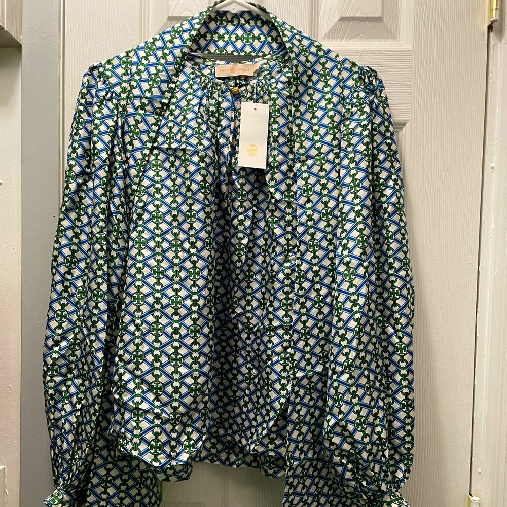 Tory Burch Silk Blouse Sz 4